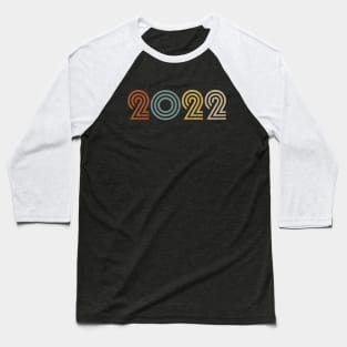 2022 Birth Year Anniversary Retro Style Baseball T-Shirt